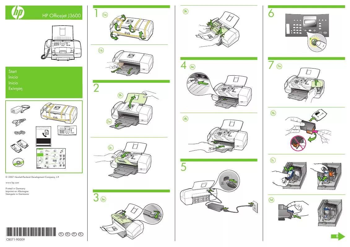 Mode d'emploi HP officejet j3500 all-in-one