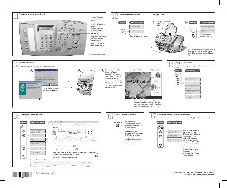 Mode d'emploi HP OFFICEJET T65XI