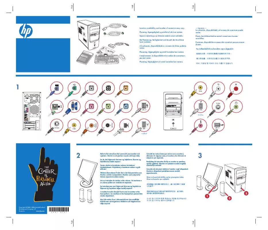 Mode d'emploi HP PAVILION T3600