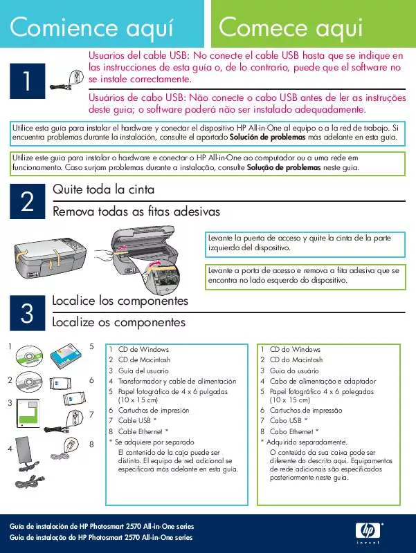 Mode d'emploi HP PHOTOSMART 2570 ALL-IN-ONE