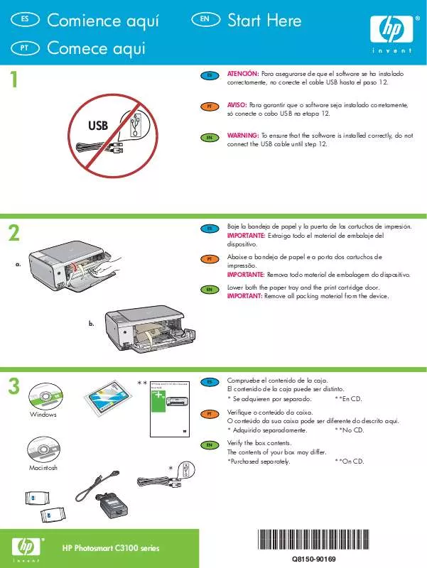 Mode d'emploi HP PHOTOSMART C3190