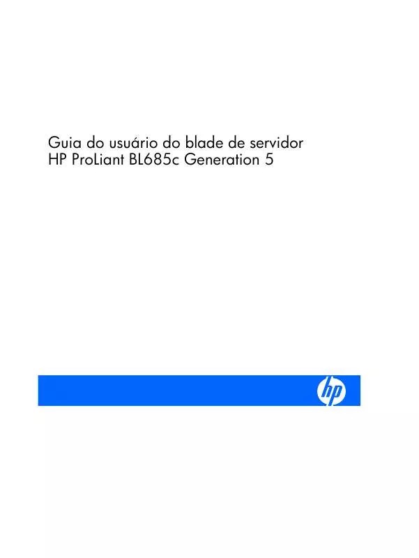 Mode d'emploi HP PROLIANT BL685C G5 SERVER