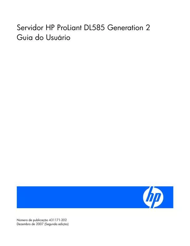 Mode d'emploi HP PROLIANT DL585 G2 SERVER