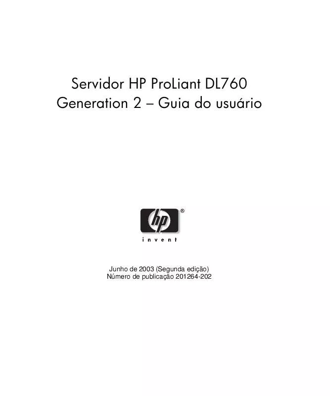 Mode d'emploi HP PROLIANT DL760 G2 SERVER
