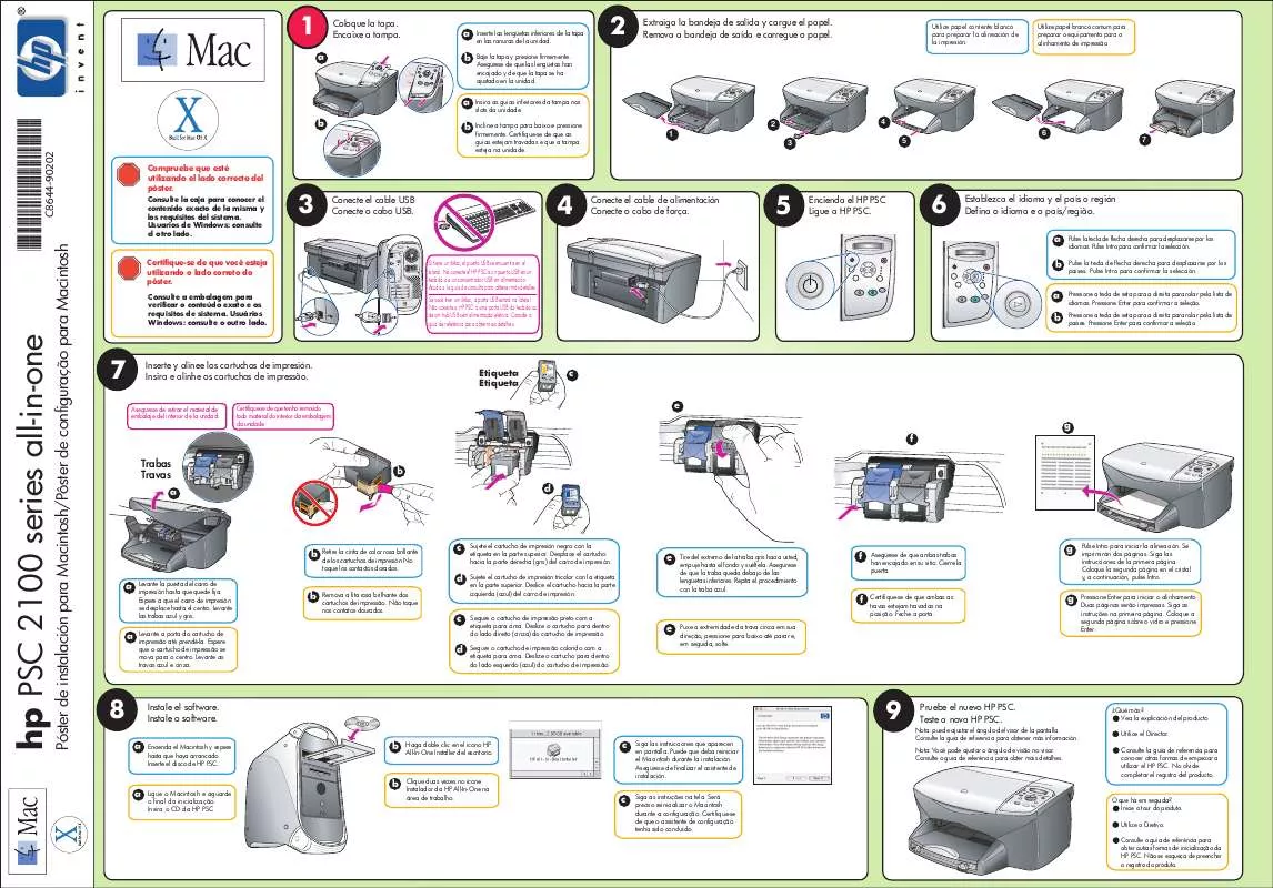 Mode d'emploi HP PSC 2115