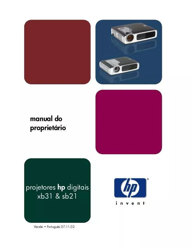 Mode d'emploi HP SB21 DIGITAL PROJECTOR