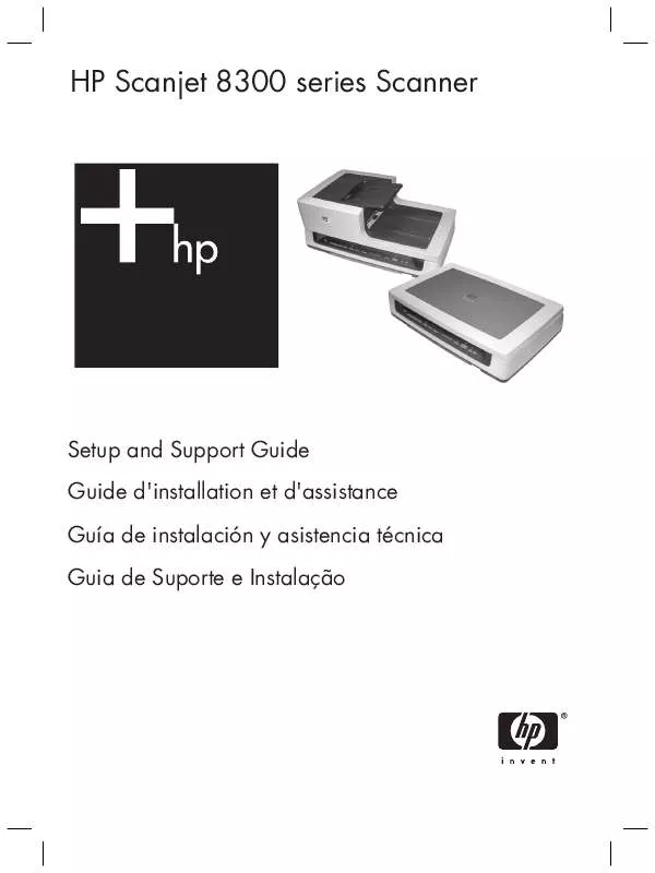 Mode d'emploi HP SCANJET 8300