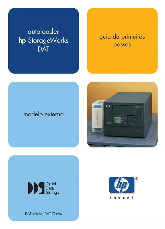 Mode d'emploi HP STORAGEWORKS DAT 72X6 TAPE AUTOLOADER