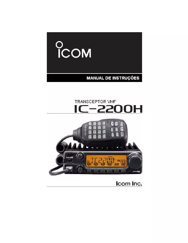 Mode d'emploi ICOM IC 2200H
