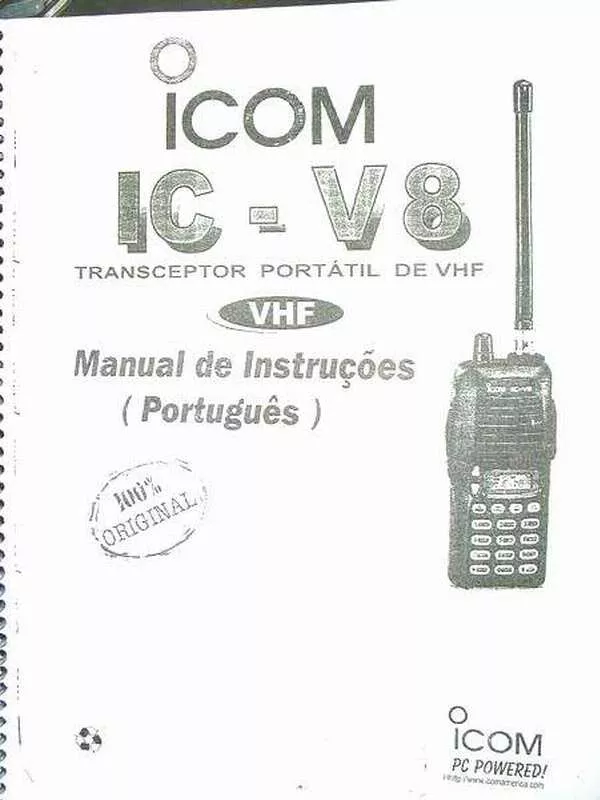 Mode d'emploi ICOM IC V8