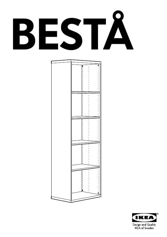 Mode d'emploi IKEA BESTÅ ESTANTE 60X40X192