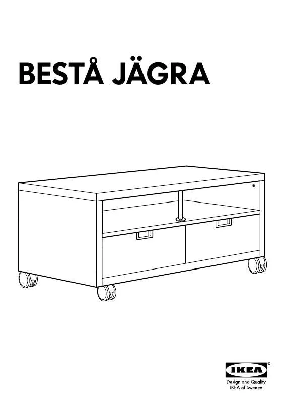 Mode d'emploi IKEA BESTÅ JÄGRA MÓVEL DE TV C/RODÍZIOS