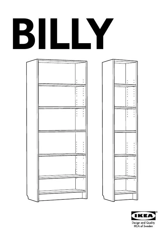 Mode d'emploi IKEA BILLY ESTANTE 40X202 Y 80X202