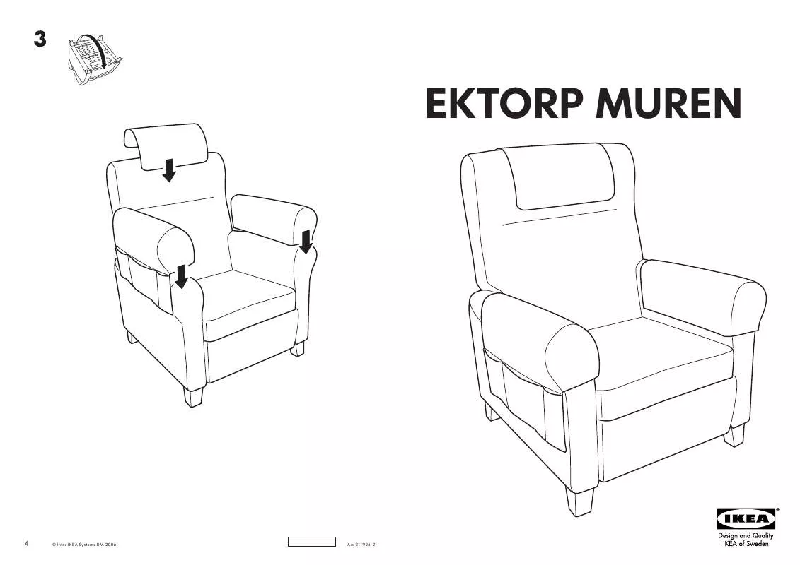 Mode d'emploi IKEA EKTORP MUREN POLTRONA