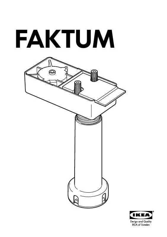 Mode d'emploi IKEA FAKTUM PERNA