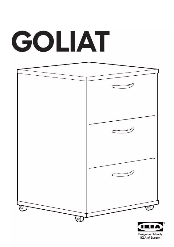 Mode d'emploi IKEA GOLIAT BLOCO DE GAVETAS C/RODÍZIOS