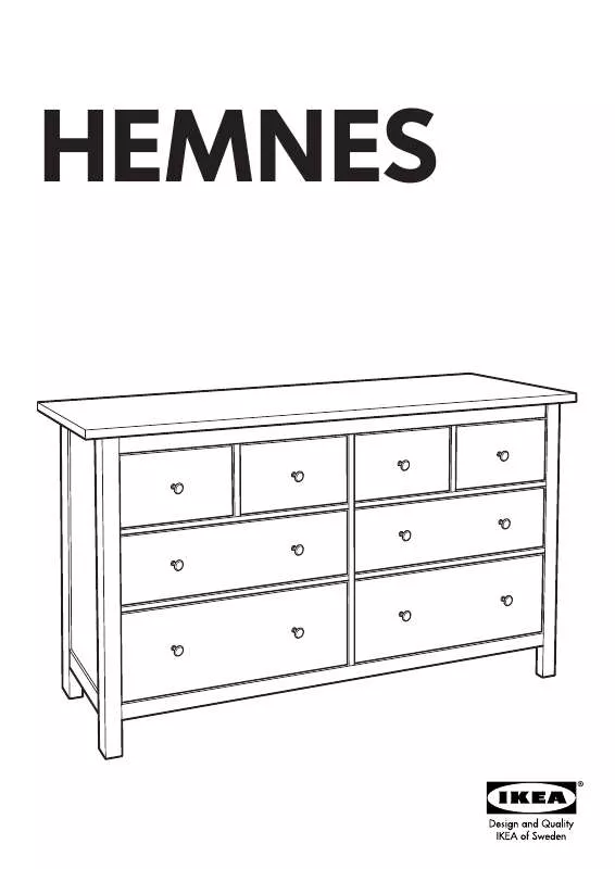 Mode d'emploi IKEA HEMNES CÓMODA C/8 GAVETAS