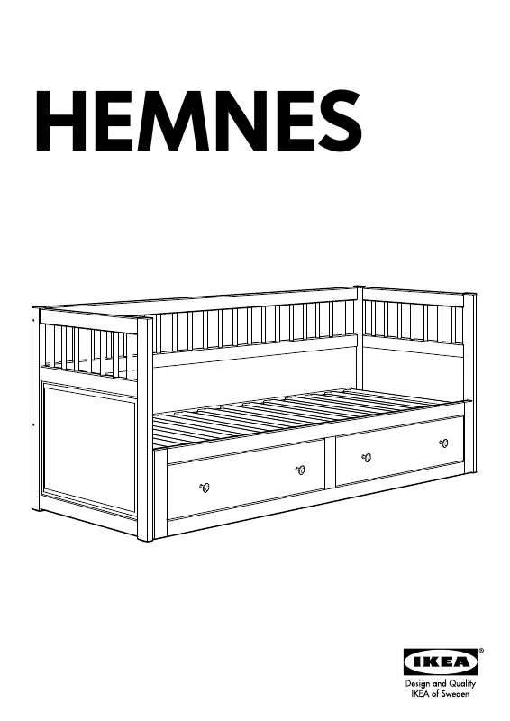 Mode d'emploi IKEA HEMNES ESTRUTURA DE CAMA C/2GAVETAS