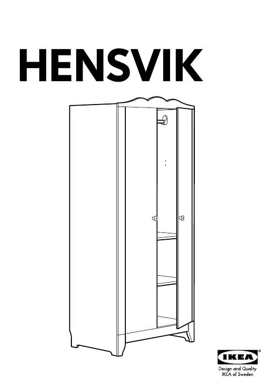 Mode d'emploi IKEA HENSVIK ROUPEIRO