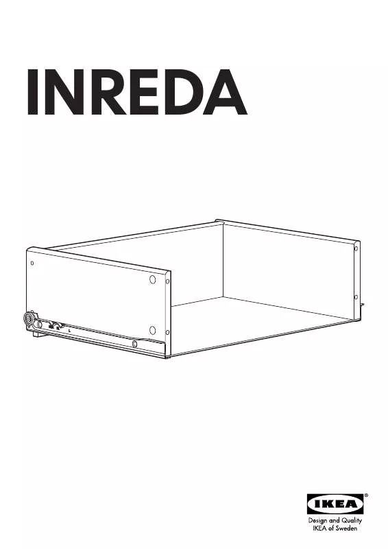 Mode d'emploi IKEA INREDA GAVETA S/FRENTE