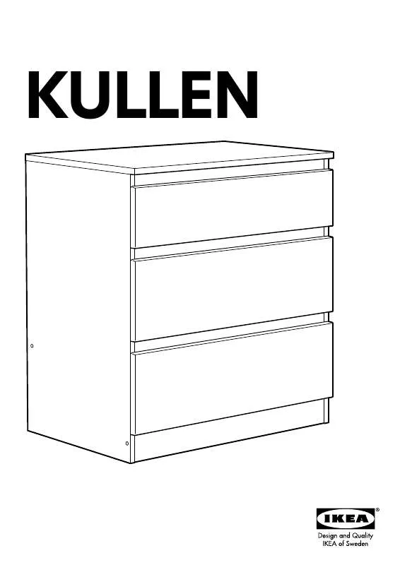 Mode d'emploi IKEA KULLEN CÓMODA C/3 GAVETAS
