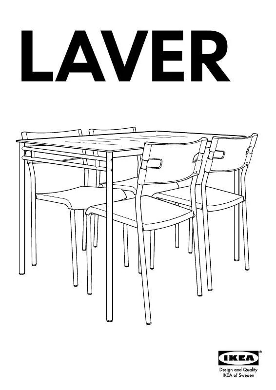 Mode d'emploi IKEA LAVER MESA C/4 CADEIRAS