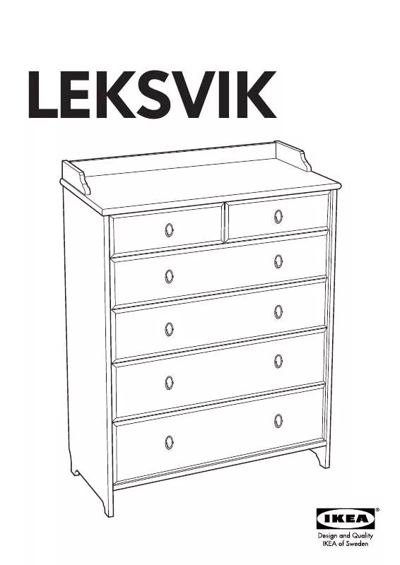 Mode d'emploi IKEA LEKSVIK CÓMODA C/6 GAVETAS