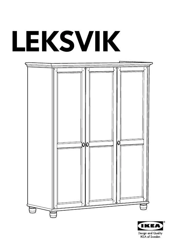 Mode d'emploi IKEA LEKSVIK ROUPEIRO C/3 PORTAS