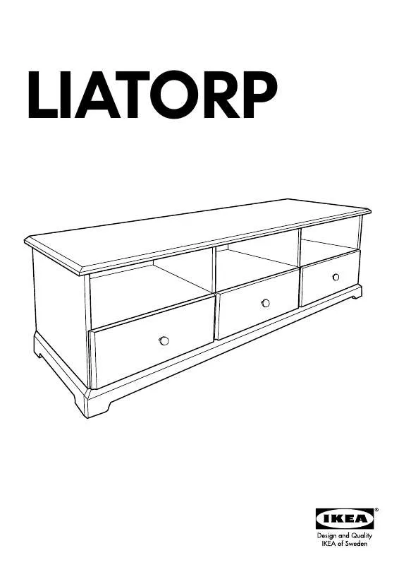 Mode d'emploi IKEA LIATORP MÓVEL DE TV