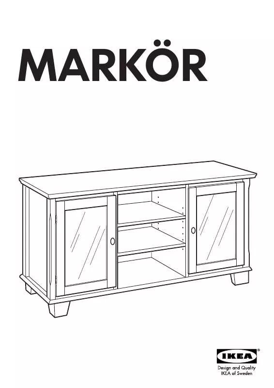 Mode d'emploi IKEA MARKÖR MÓVEL DE TV