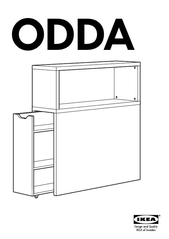 Mode d'emploi IKEA ODDA CABECEIRA C/COMPARTIMENTO