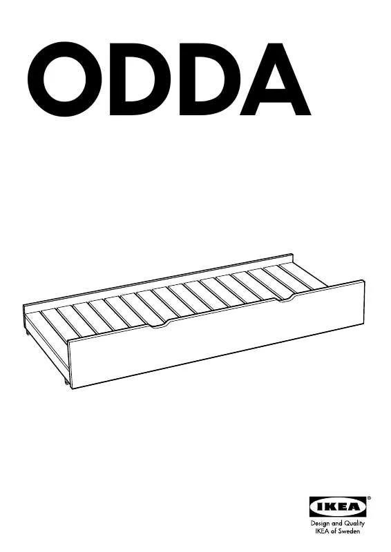 Mode d'emploi IKEA ODDA CAMA-GAVETÃO