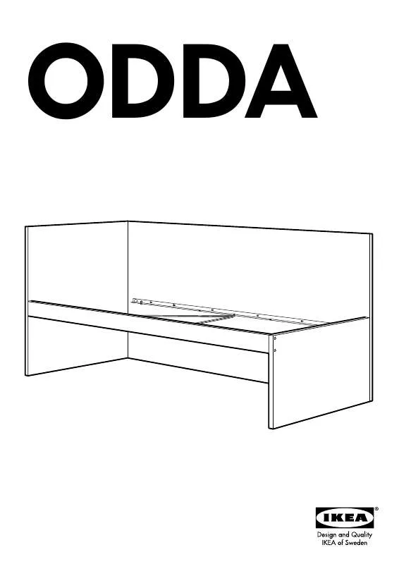 Mode d'emploi IKEA ODDA ESTRUTURA DE CAMA C/CABECEIRA