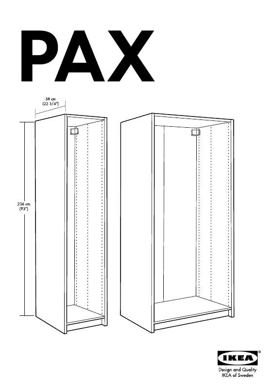 Mode d'emploi IKEA PAX ESTRUTURA ROUPEIRO