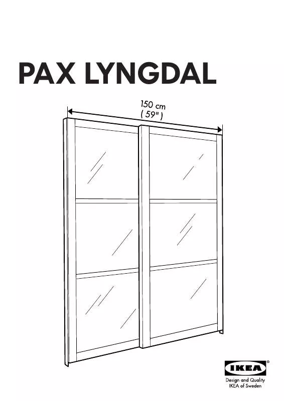 Mode d'emploi IKEA PAX LYNGDAL PORTAS DESLIZANTES, 2 UDS 150