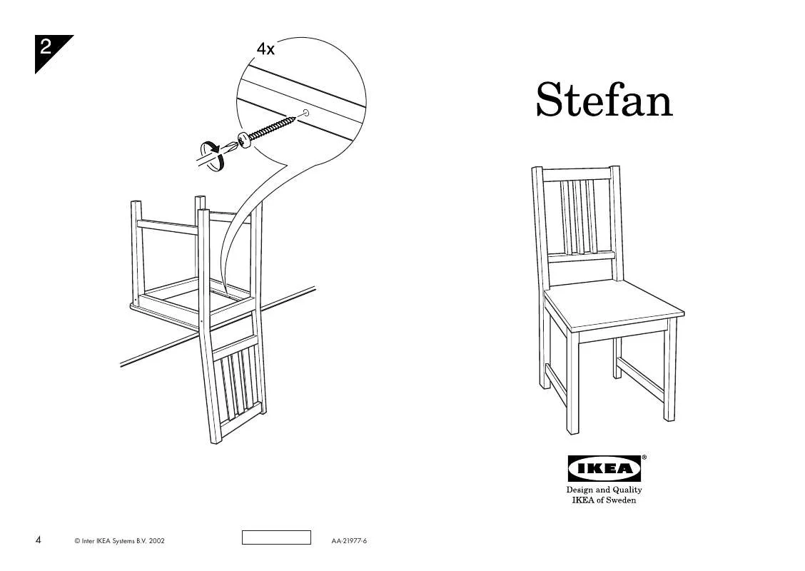 Mode d'emploi IKEA STEFAN CADEIRA