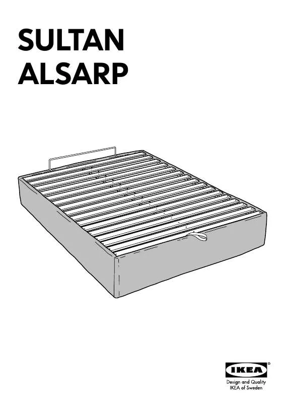 Mode d'emploi IKEA SULTAN ALSARP SOMMIER C/ARRUMAÇÃO