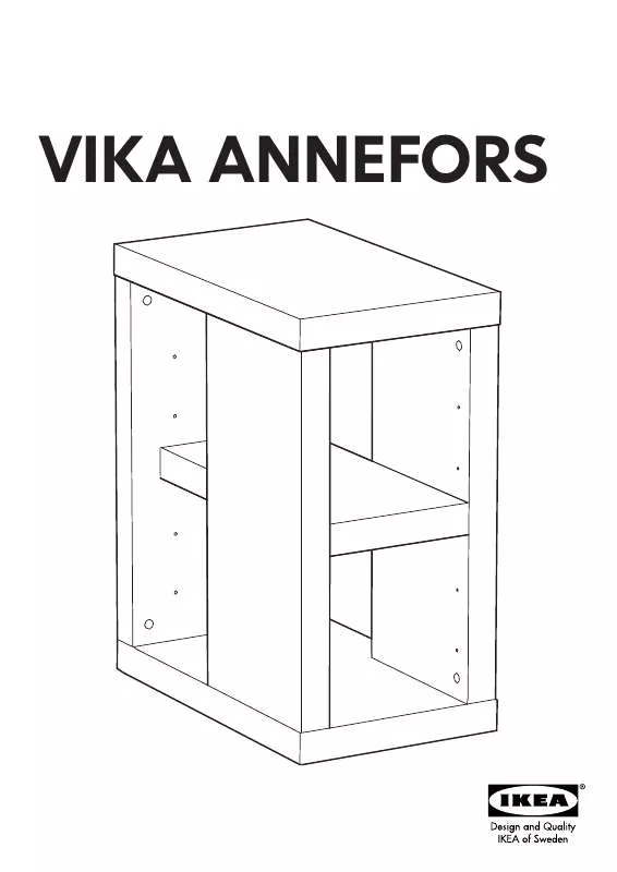Mode d'emploi IKEA VIKA ANNEFORS PERNA C/ARRUMAÇÃO