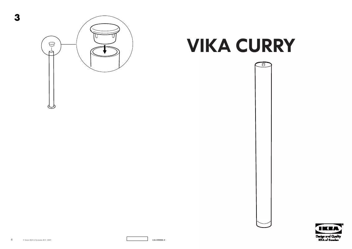 Mode d'emploi IKEA VIKA CURRY PERNA