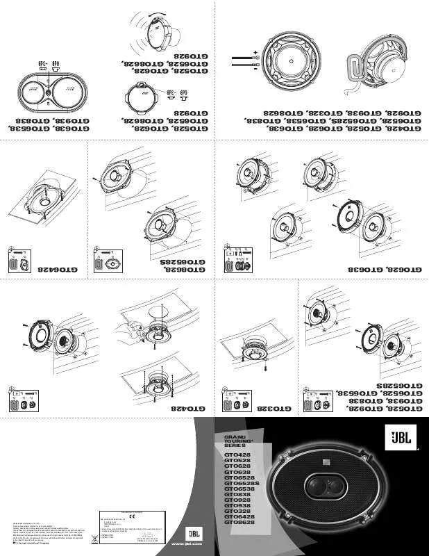 Mode d'emploi JBL GTO 428