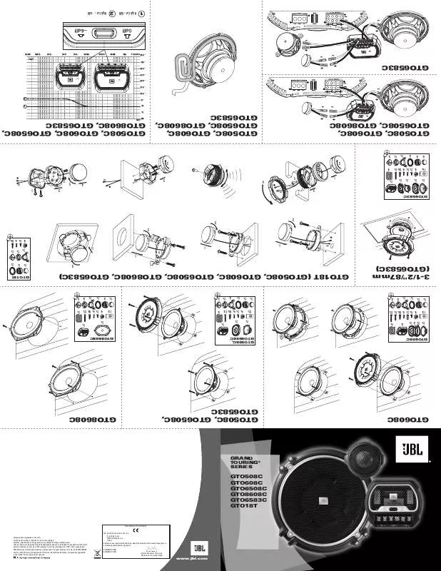 Mode d'emploi JBL GTO 508C