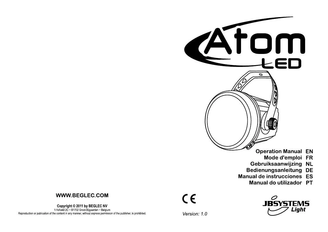 Mode d'emploi JBSYSTEMS LIGHT ATOM LED