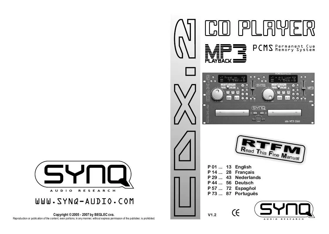 Mode d'emploi JBSYSTEMS LIGHT CDX.2