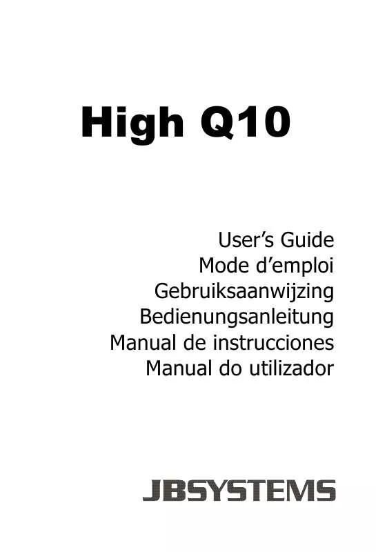 Mode d'emploi JBSYSTEMS LIGHT HIGH Q10