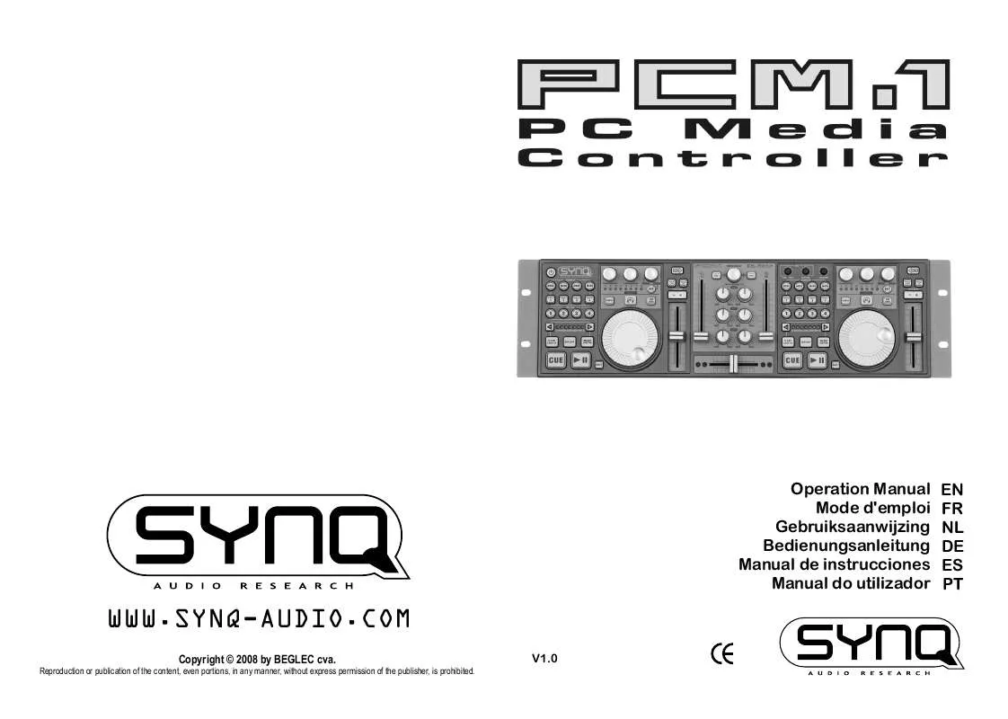 Mode d'emploi JBSYSTEMS LIGHT PCM.1