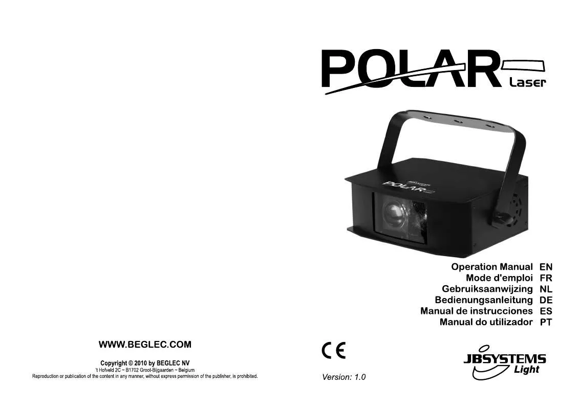 Mode d'emploi JBSYSTEMS LIGHT POLAR LASER