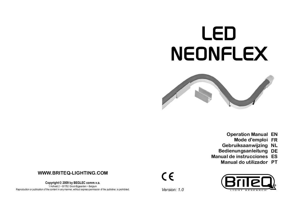 Mode d'emploi JBSYSTEMS LED NEONFLEX