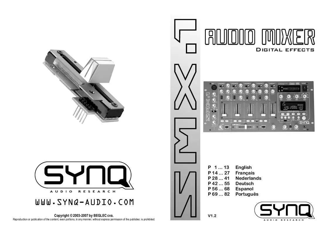 Mode d'emploi JBSYSTEMS SMX.1