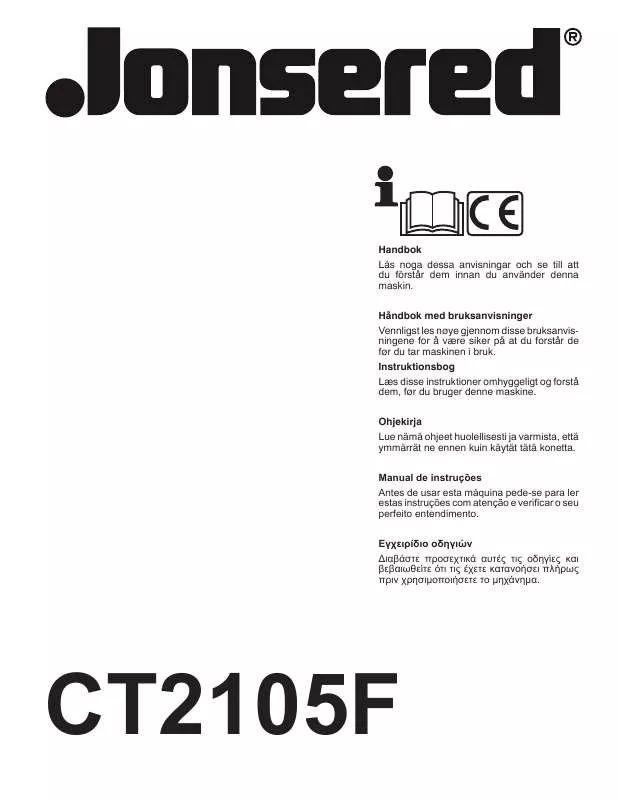 Mode d'emploi JONSERED CT 2105 R