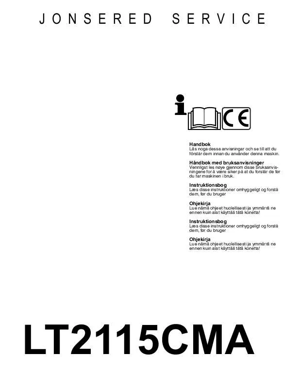 Mode d'emploi JONSERED LT 2115 CMA